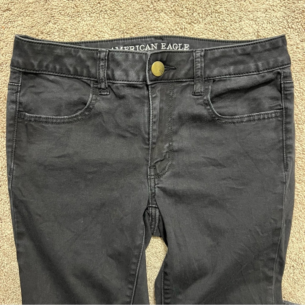 American Eagle Outfitters juniors jeggings size 8 regular super super stretch - Picture 3 of 5